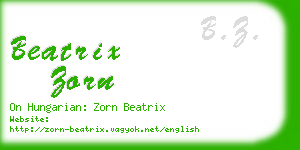 beatrix zorn business card